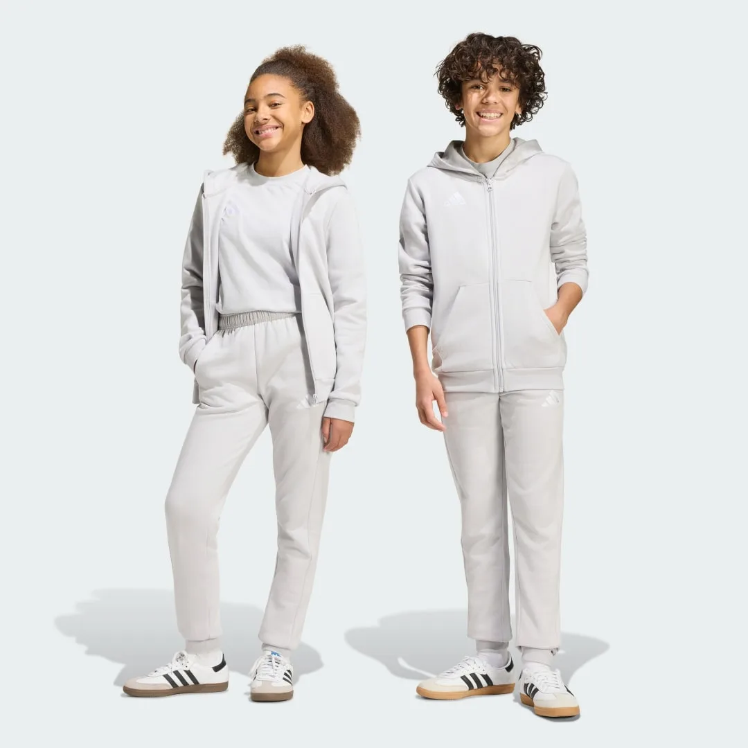 Pantaloni Entrada26 Sweat 7-8A Team Light Grey / White - Adidas - FashionsVida