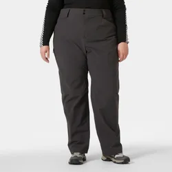 Women's Brona Softshell Plus Trousers Grey 1X - Ebony Grey - Female