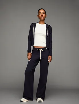 Pantalon En Molleton Xxs Marine - Bershka - FashionsVida