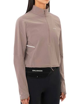 Sense aero camisetas trail running manga larga mujer Negro (XL)