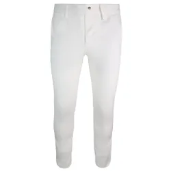 Leisure Mens White Trousers Cotton - Size 40 Long