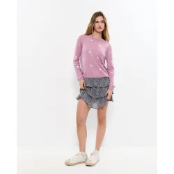 Falda corta de mujer con estampado