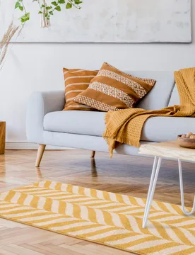 Asiatic Muse Chevron Rug Yellow - Asiatic - FashionsVida