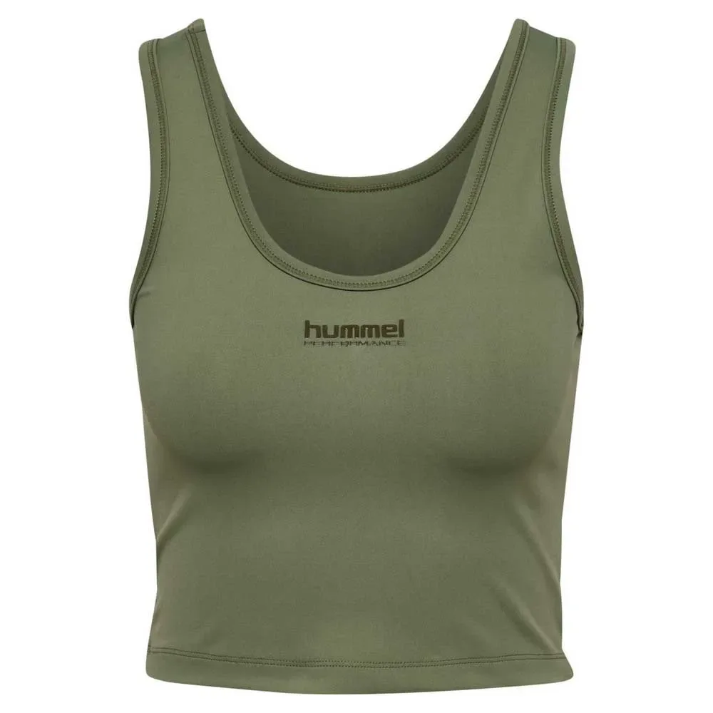 Top De Sport Hiit Intensity Deep Lichen Green XL - Hummel - FashionsVida