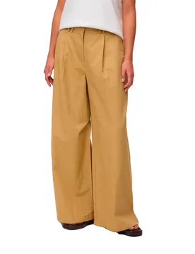 Pantaloni A Vita Alta Nova Wide Leg Silver Fern XS - Vero moda - FashionsVida