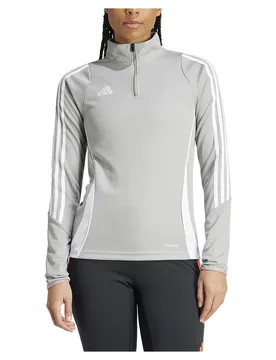 Sweat à Demi-zip Tiro24 Team Mid Grey / White S - Adidas - FashionsVida