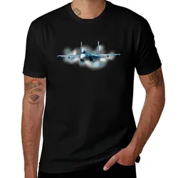 Sukhoi Su-27 T-Shirt Simple Solid Color Crew Neck Tee