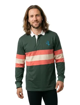 Polo à Manches Longues Mini Hand Stripe Sage M