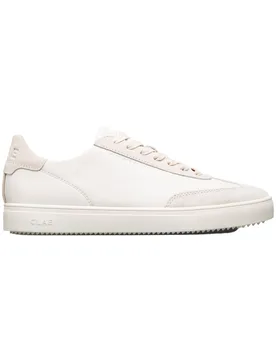 Sneakers en cuir - Deane Triple Offwhite Leather en Cuir - Taille 42,5 - Blanc - Clae - FashionsVida