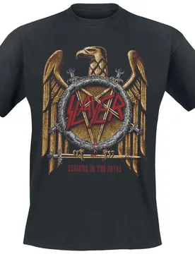 T-Shirt - Seasons Gold Eagle - S bis 5XL - für Männer - Größe 4XL - schwarz - Lizenziertes Merchandise! - Männer - male - Slayer - FashionsVida