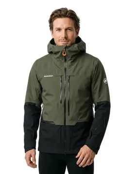 Veste Haldigrat Hardshell Dark Marsh / Black M