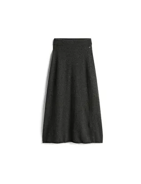 Tommy Hilfiger Jupe midi gris M - Tommy hilfiger - FashionsVida