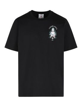 Casablanca T-shirt in cotone nero