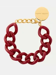 Mini Flat Chain Bracelet Rot