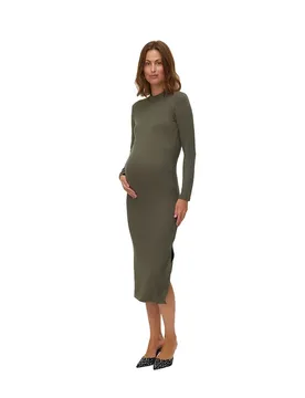 Vestito Lungo A Maniche Lunghe Trinity Maternity