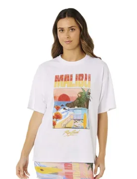 T-shirt à Manches Courtes Hayley O Heritage Optical White M - Rip curl - FashionsVida