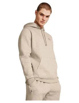 Sweat à Capuche Essential Fleece Timberwolf Taupe Light Hthr / Timberwolf Taupe S - Under armour - FashionsVida