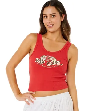 T-shirt Sans Manches Bells Deep Red 2XS