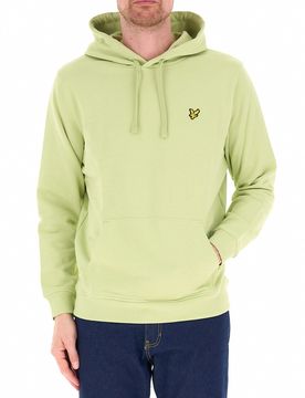 Felpa con cappuccio VERDE LIME L