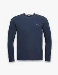 Cotton Rich Crew Neck Logo T-Shirt Navy male