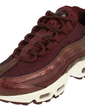 Womens Air Max 95 Se Running Trainers - Burgundy - Size Uk 3.5 - Nike - FashionsVida