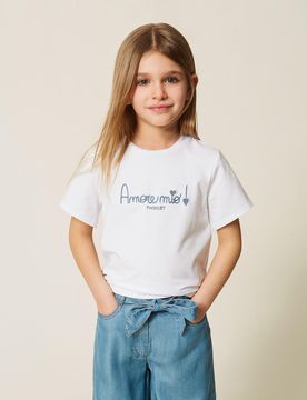 T-shirt pour fille avec broderie