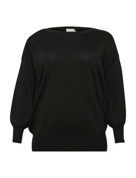 KAFFE CURVE Jersey 'Regitta' negro