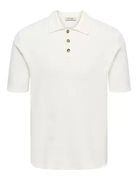 ONSERIC REG 12 STRUC SS POLO KNIT male