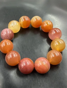 Mm light red , large bead agate bracelet - Aliexpress - FashionsVida