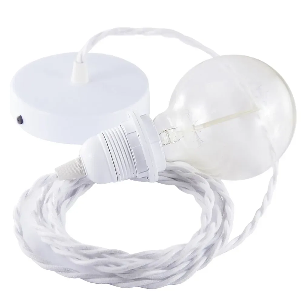 Cables Lampe Suspendue Pendel Pour Abat-jour Tc01 1 M White One Size - Creative - FashionsVida