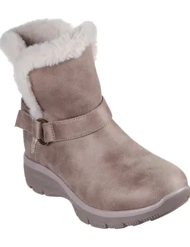 Womens Easy Going Dreamers Ankle Boots With Low Heel In Drk Tp M/bkl T - Brown - Size Uk 2 - Skechers - FashionsVida