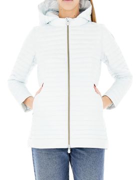 Piumino con cappuccio AZZURRO CHIARO 1