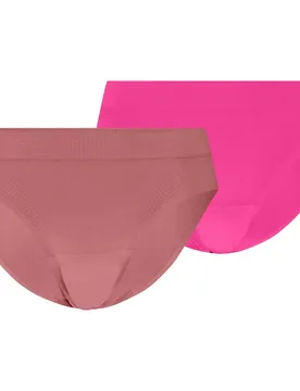D Knit Sport Briefs 2er-Pack Damen Unterhose, pink XS
