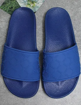 Nuevas pantuflas casuales negras para hombre para interior/exterior resistentes al deslizamiento del 2025, de material suave de goma y PVC, duraderas, - Shein - FashionsVida