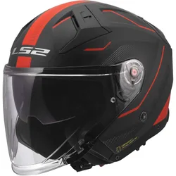 Casco Moto Jet OF603 INFINITY II VEYRON Nero Grigio Ross taglia 2X