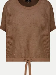 Ajour-Strickpullover Braun 44