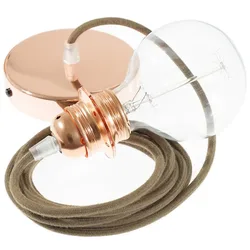 Cables Lampe Suspendue Pendel Pour Abat-jour Rc13 Diy 50 Cm Brown / Copper One Size