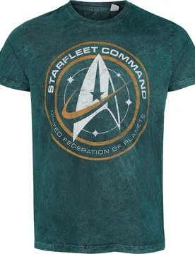 T-Shirt - Star Fleet - S bis 3XL - für Männer - Größe S - blau - EMP exklusives Merchandise! - Männer - male - Star Trek - FashionsVida