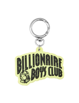 Glow-In-The-Dark Billionaire Boys Club Arch Logo Keyring - Clear