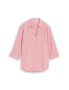 Blouse with dobby stripe female
