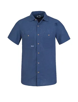 Herren Kletterhemd Jam Leinen blau M M - Rafiki - FashionsVida
