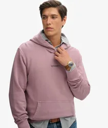 Superdry Herren Micro Logo Hoodie Purple - Größe: S
