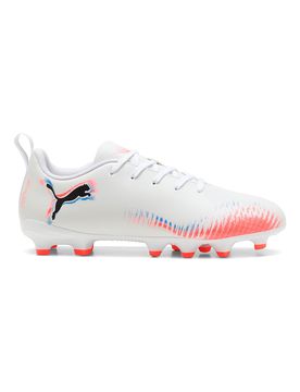 Scarpe da calcio bianche con tacchetti FG/AG FUTURE 8 PLAY Jr 33