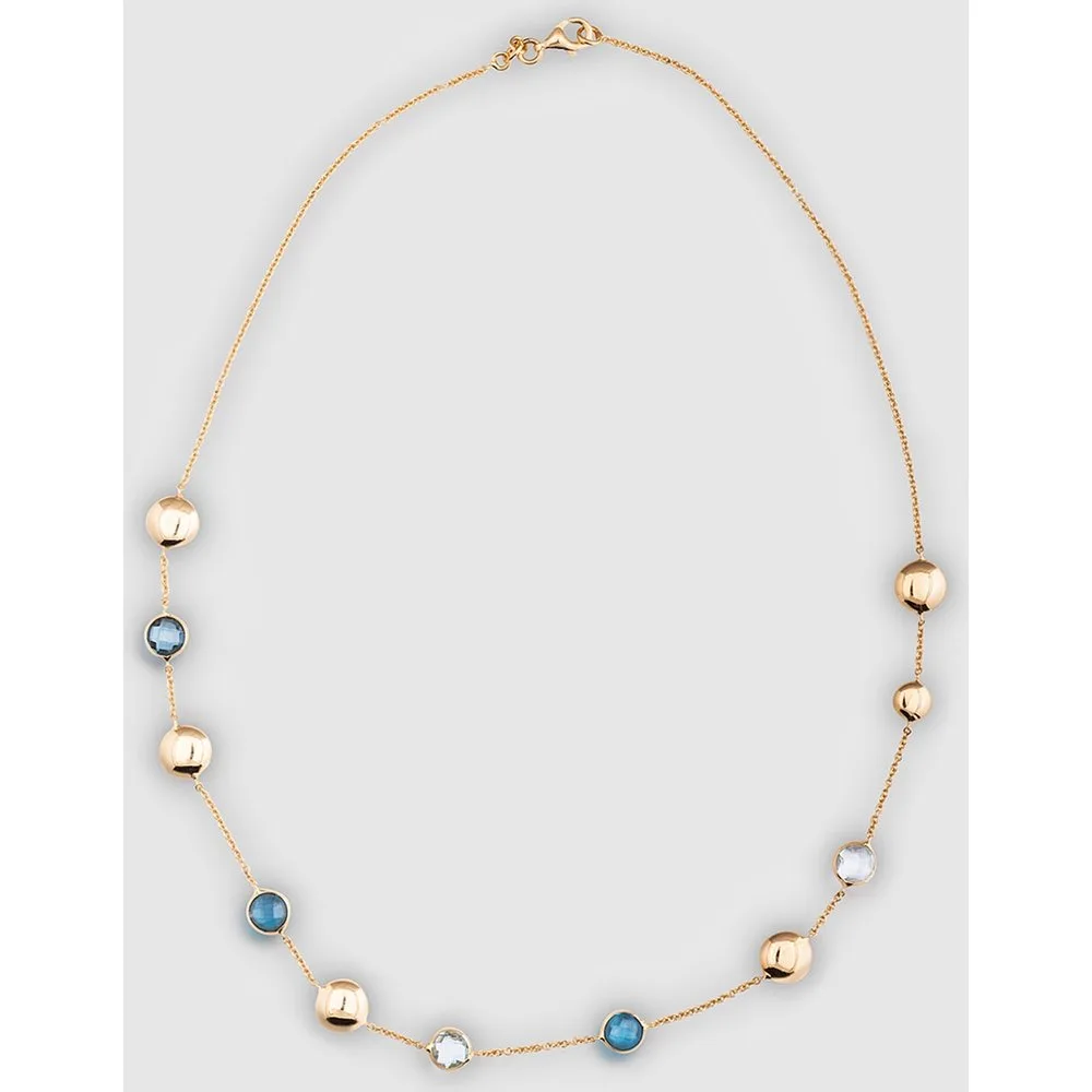 Collar de oro amarillo y topacio London Blue - El Corte Inglés - FashionsVida