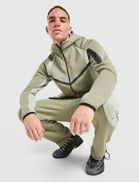 Mens Felpa con Cappuccio Full Zip Tech Fleece Pro - Grigio, grigio grigio Uomo taglia L - Nike - FashionsVida