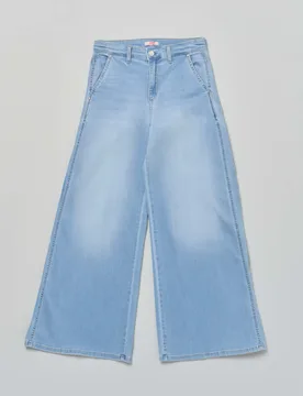 Jeans palazzo Liu Jo lavaggio chiaro stone washed in misto cotone - Liujo - FashionsVida