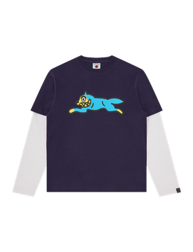 Running Dog Layered L/S T-Shirt