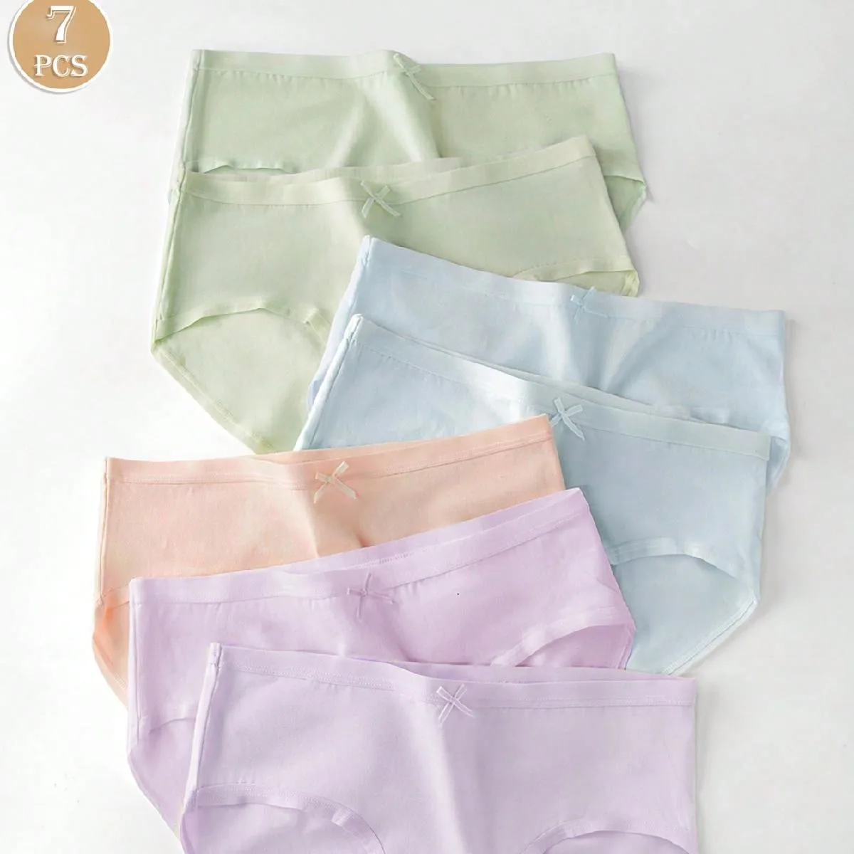 Piezas Bragas de mujer de unicolor con lazo - Shein - FashionsVida