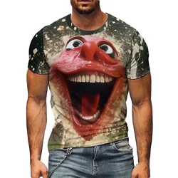 Four-Season Beach Travel Men's 3D Printed Short-Sleeve T-Shirt - Full-Print Top