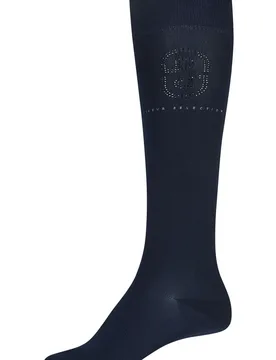 Damen Socken KNEE SOCKS LOGO #1714 Selection, nightblue 41-43 - Pikeur - FashionsVida
